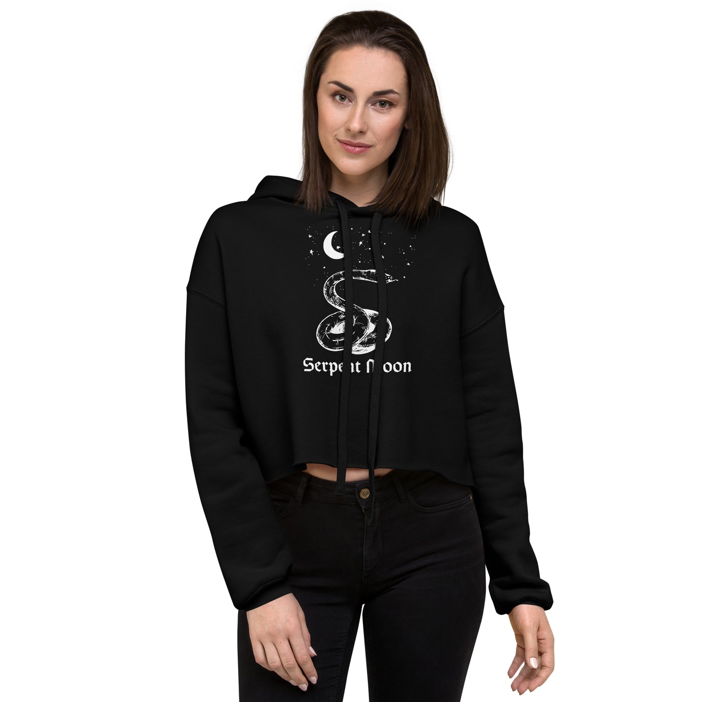 Serpent Moon - Cropped Hoodie