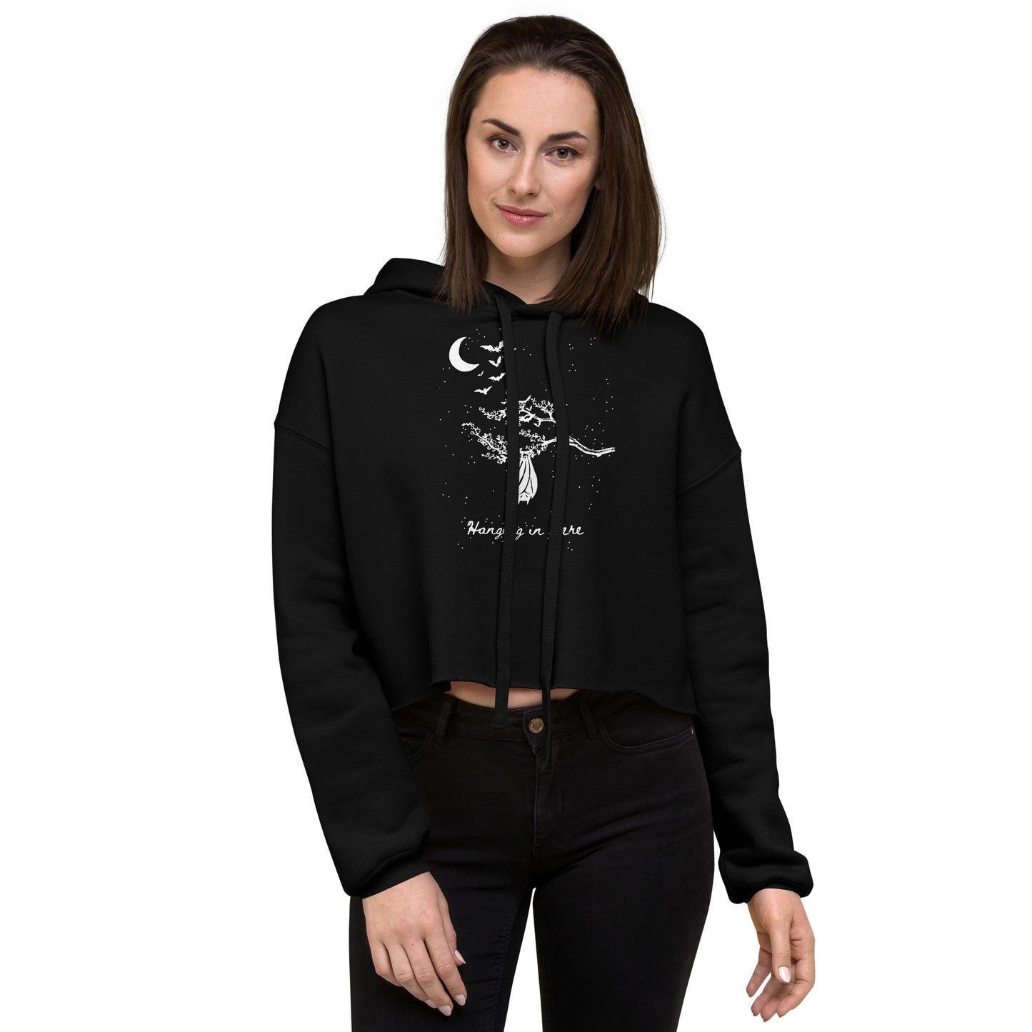 Hanging In Here - Cropped Hoodie