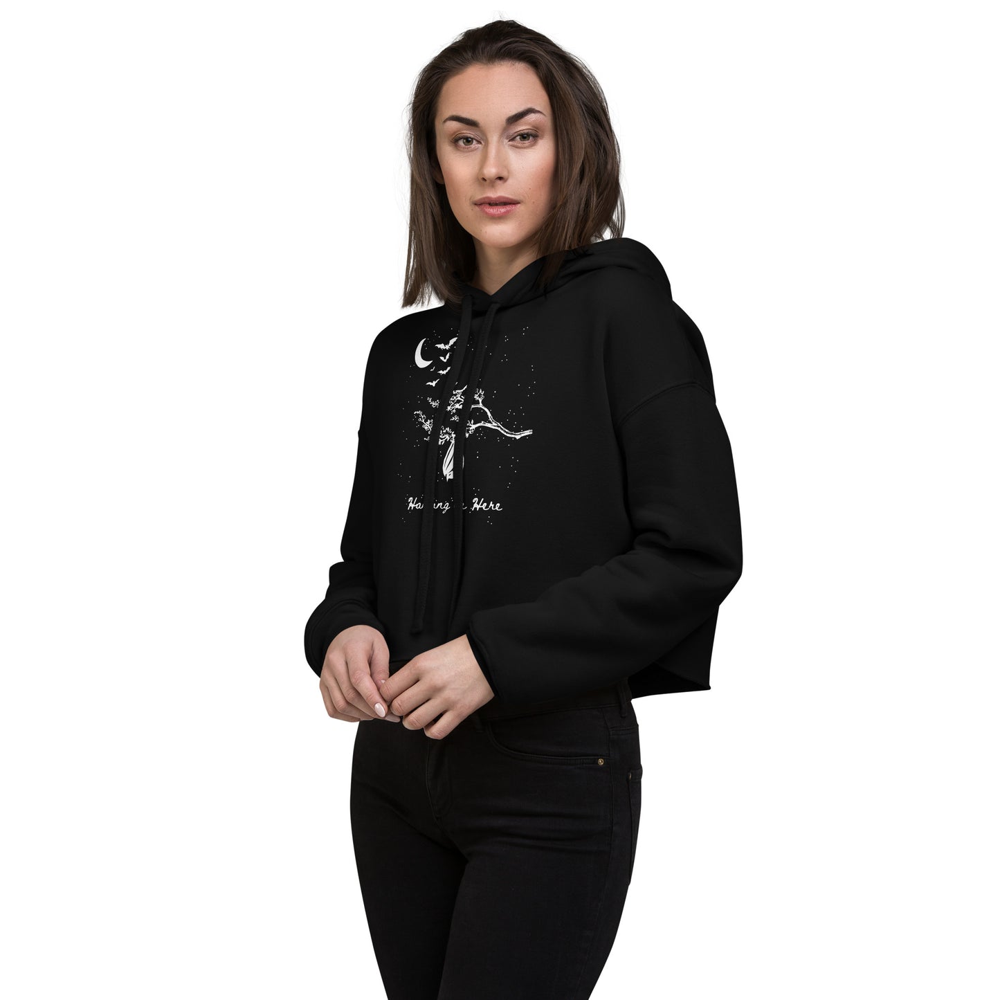 Hanging In Here - Cropped Hoodie