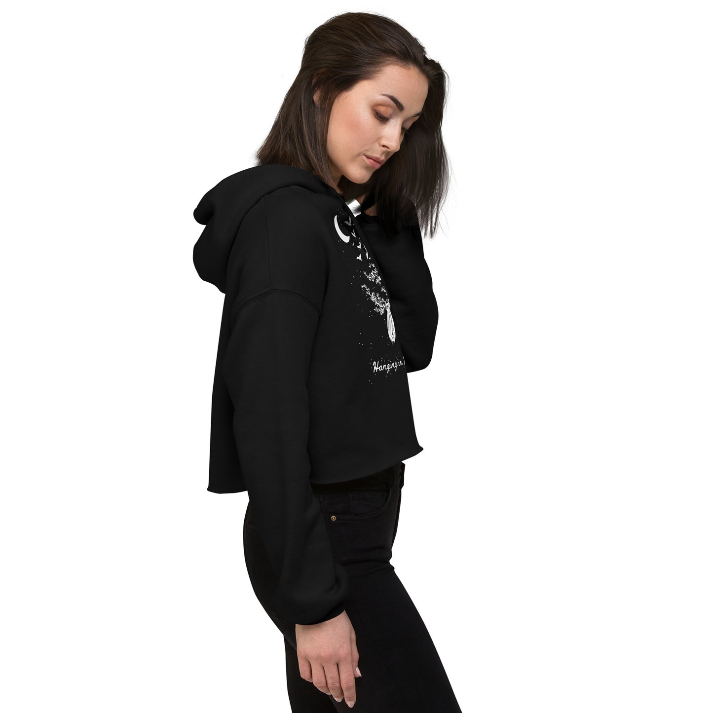 Hanging In Here - Cropped Hoodie