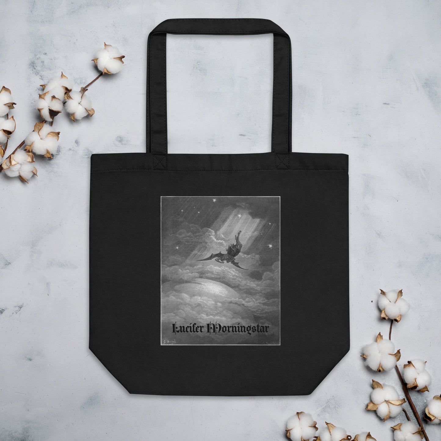 Luficer Morningstar - Paradise Lost - Gustave Doré - Eco Tote Bag 🌿