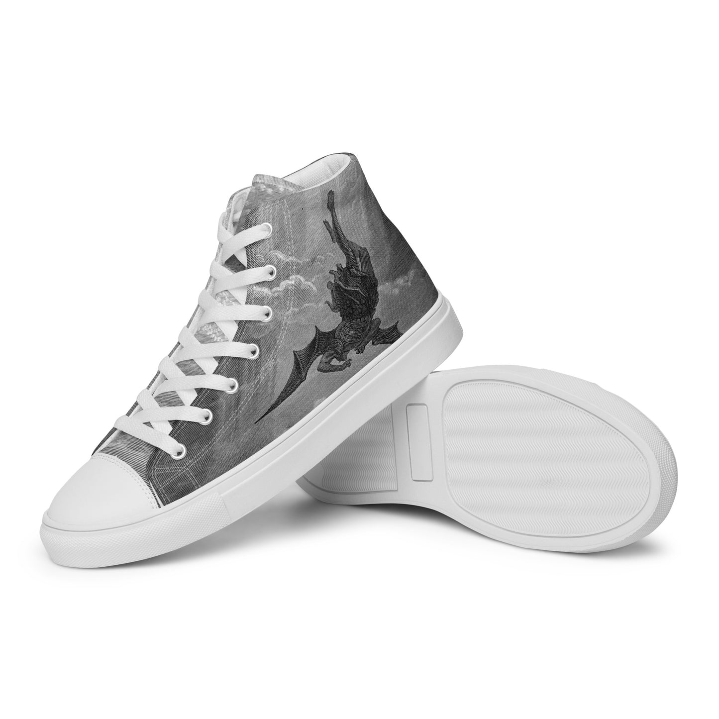 Morningstar - Gustav Doré - Paradise Lost - Men’s High Top Canvas Shoes