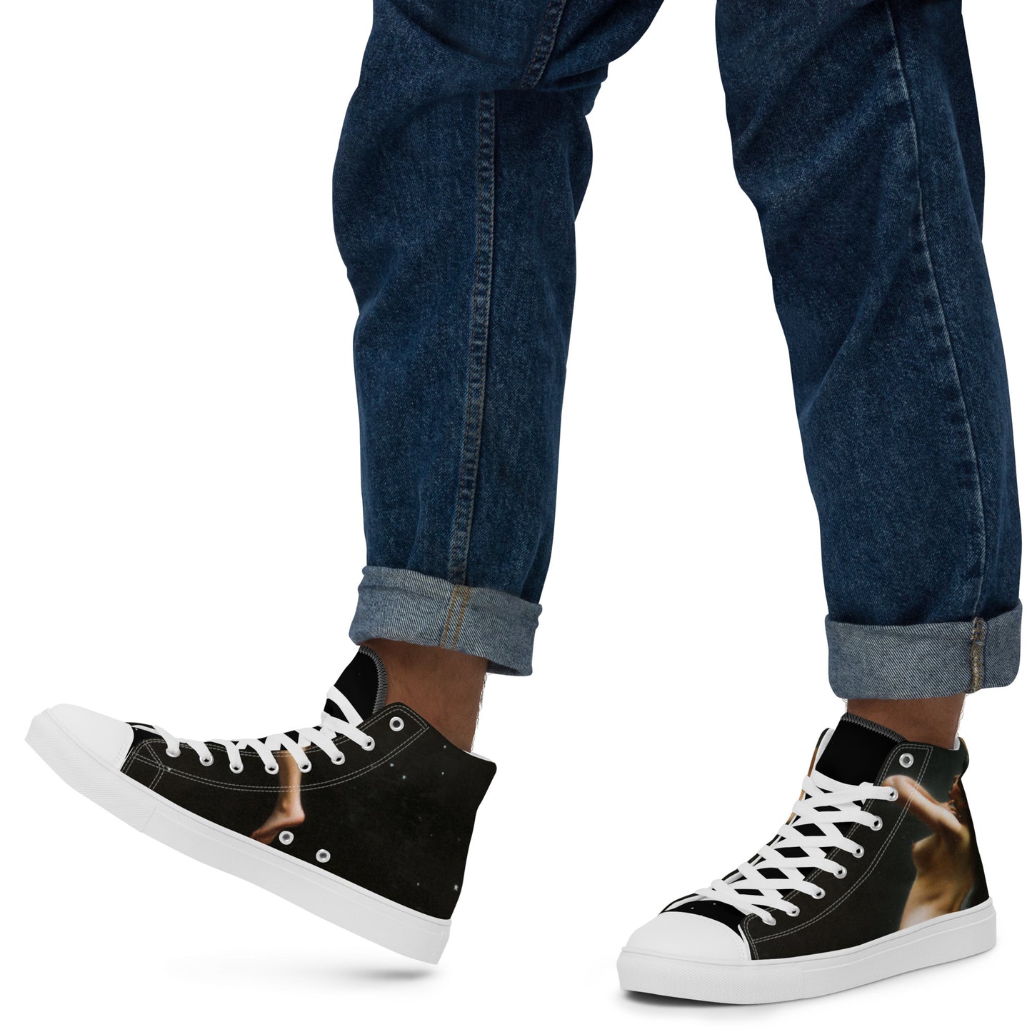 Moon Nymph - Men’s High Top Canvas Shoes