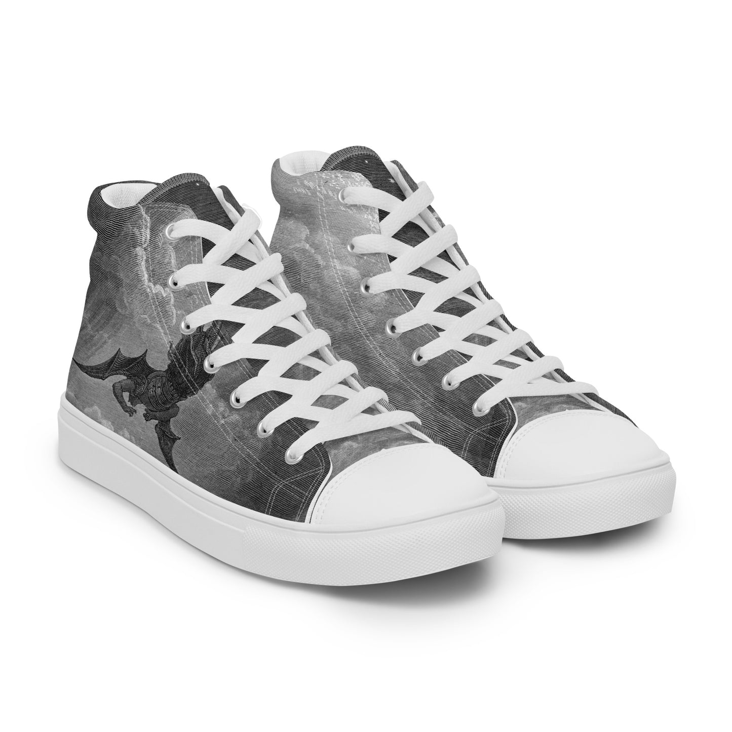 Morningstar - Gustav Doré - Paradise Lost - Men’s High Top Canvas Shoes