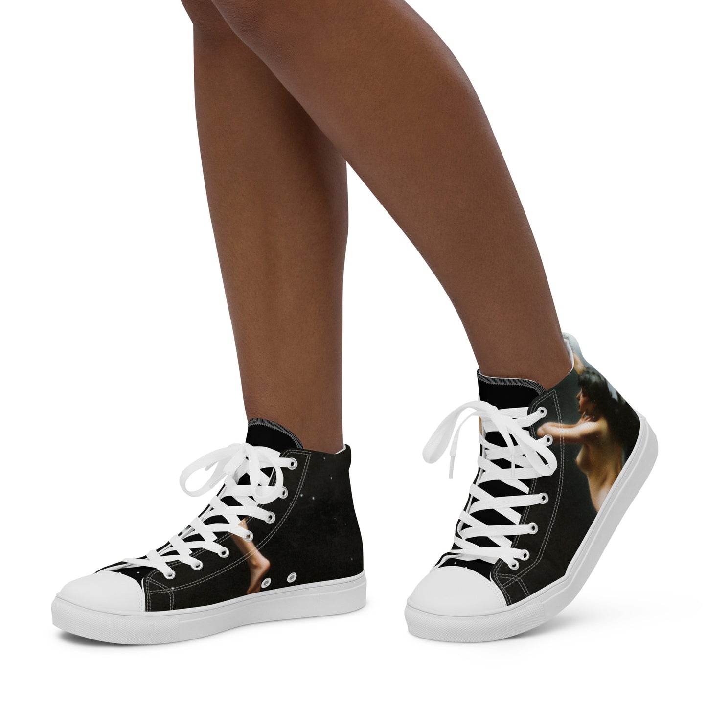Moon Nymph - Women’s High Top Canvas Shoes