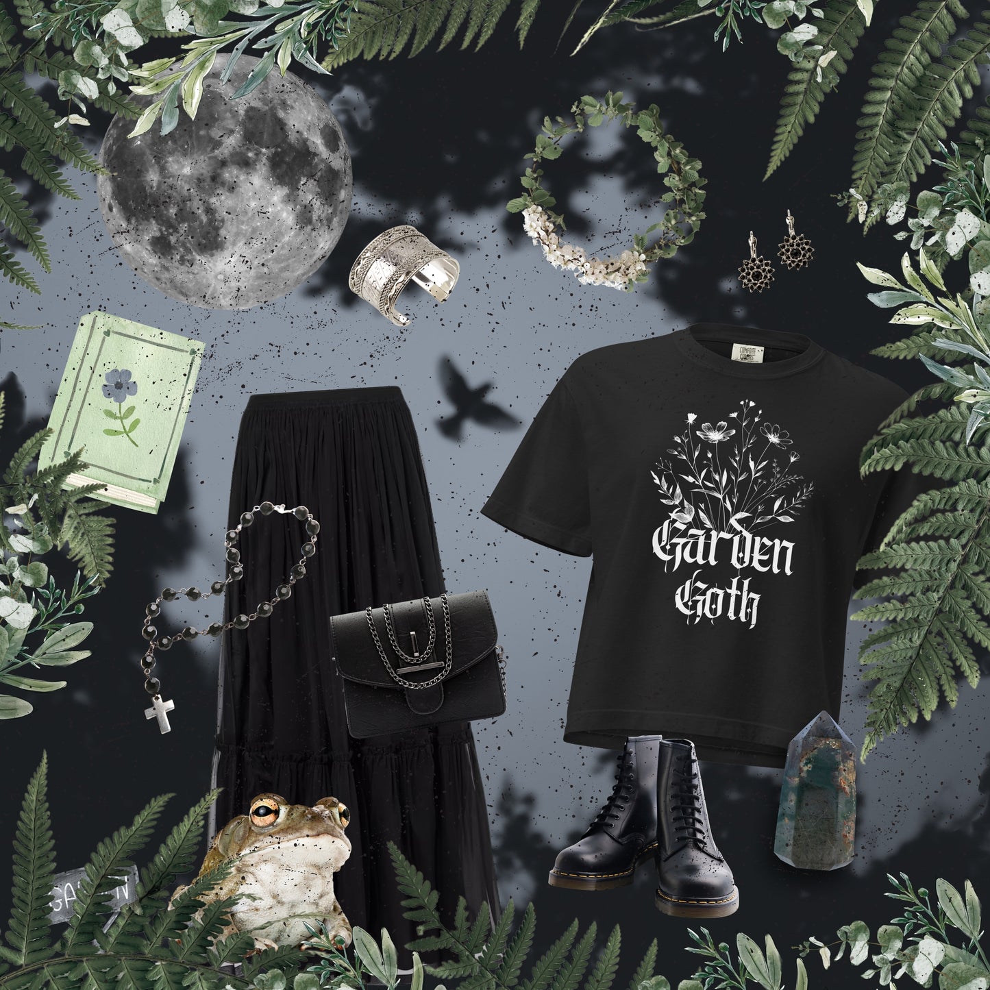 Garden Goth -  Women’s heavyweight boxy tee