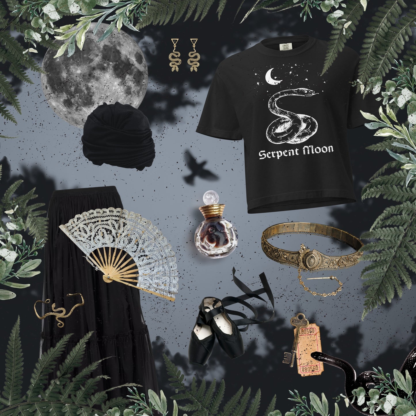 Serpent Moon - Women’s heavyweight boxy tee