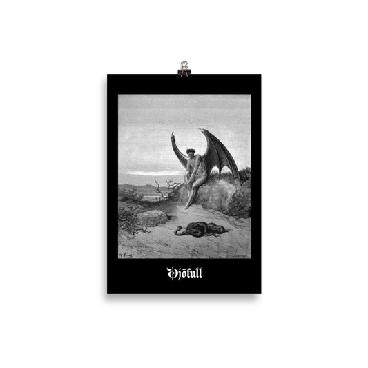 Djöfull - Lucifer by Gustave Doré - Museum quality Poster