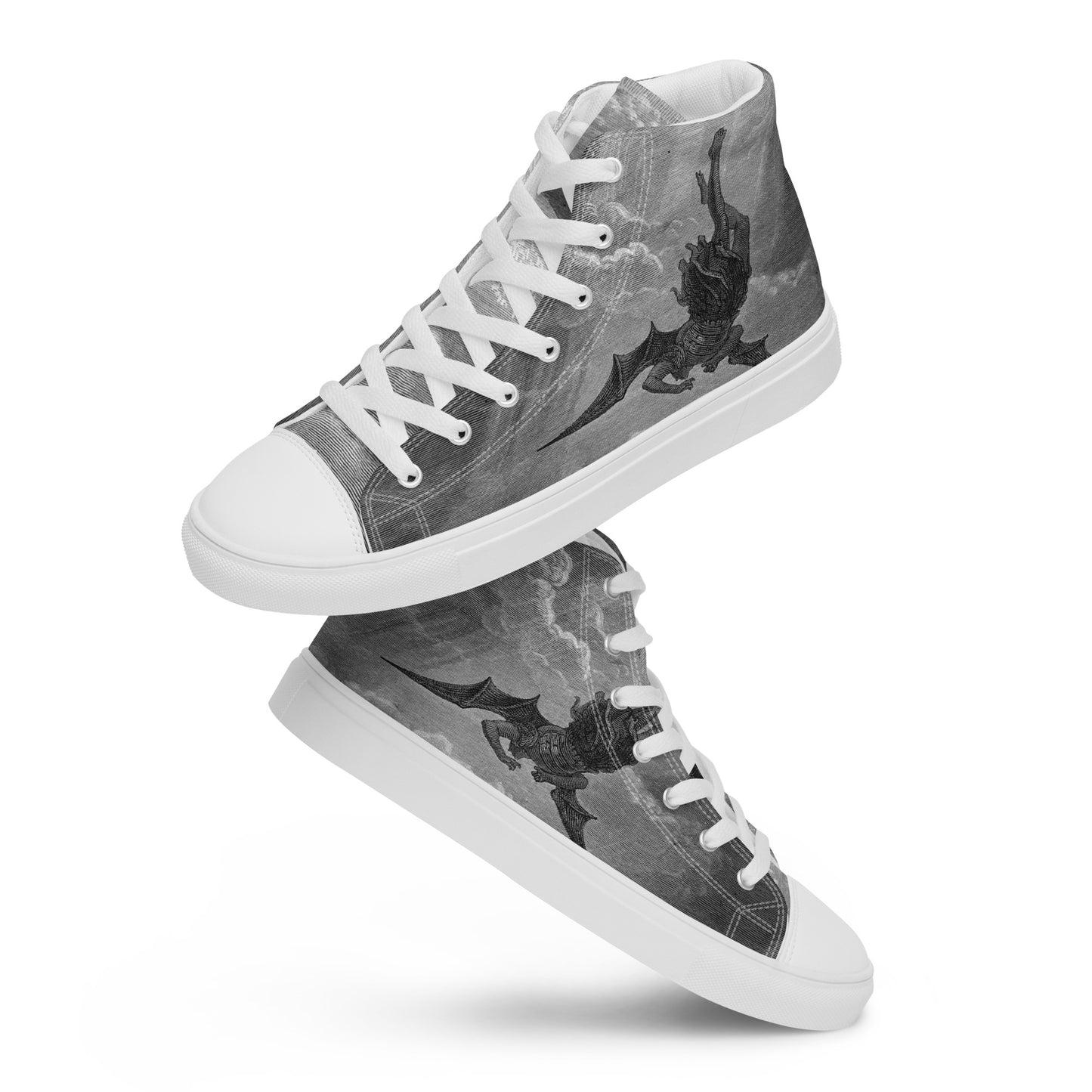 Morningstar - Gustav Doré - Paradise Lost - Men’s High Top Canvas Shoes