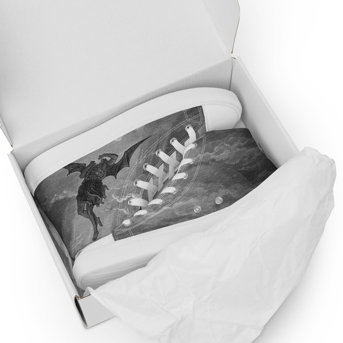 Morningstar - Gustav Doré - Paradise Lost - Men’s High Top Canvas Shoes