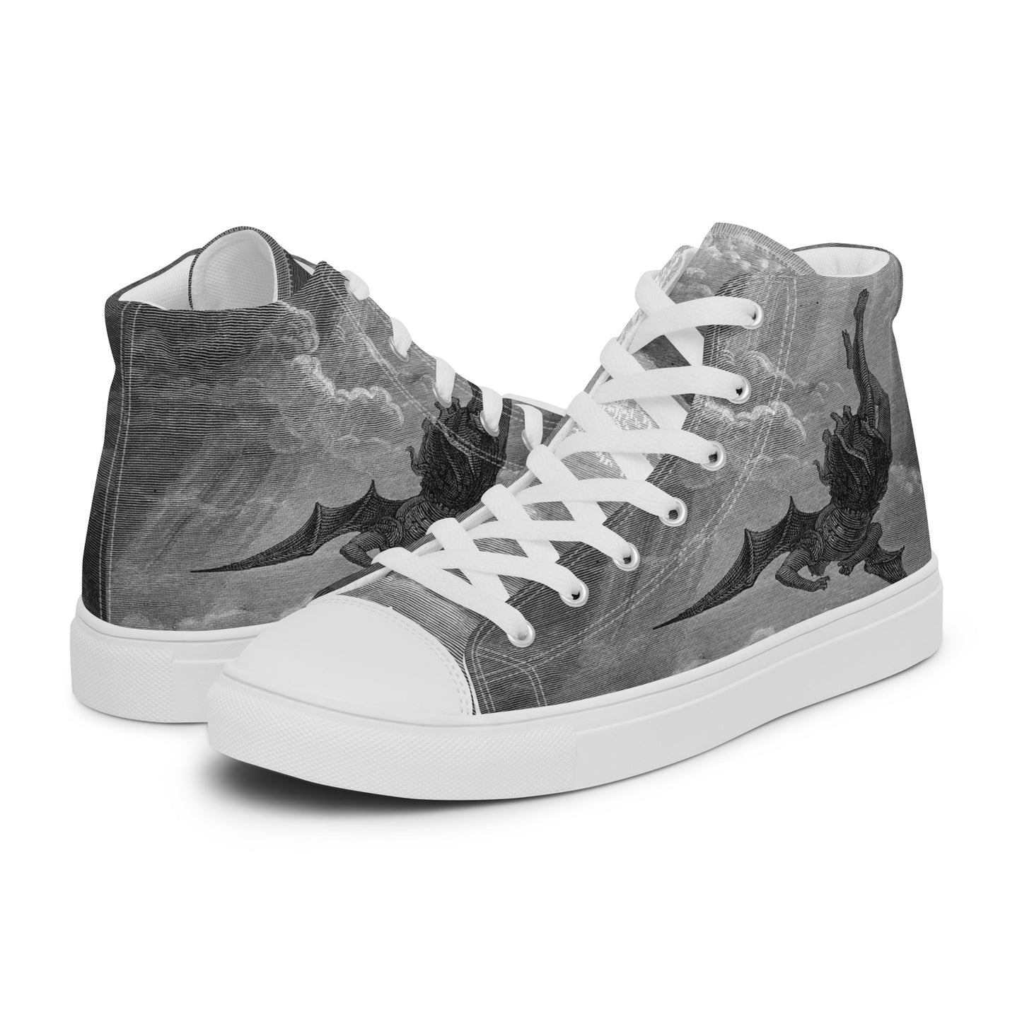 Morningstar - Gustav Doré - Paradise Lost - Men’s High Top Canvas Shoes