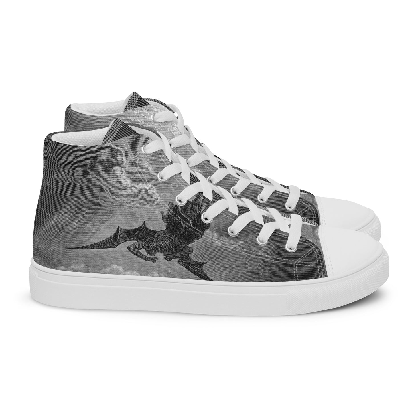 Morningstar - Gustav Doré - Paradise Lost - Men’s High Top Canvas Shoes
